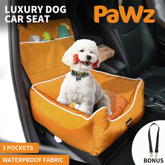 Pawz Pet Car Seat Travel Safety Carrier Bed Waterproof Removable Washable Large