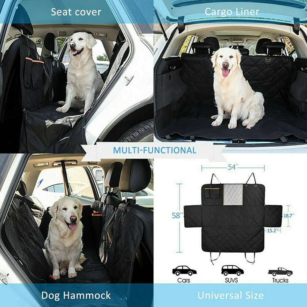 Premium Pet Car Seat Cover Hammock Nonslip Protector Mat Waterproof Cat Dog Back